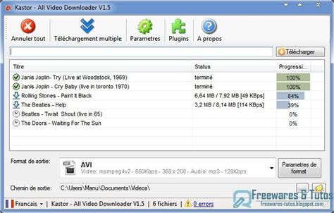 video downloader gratuit français.